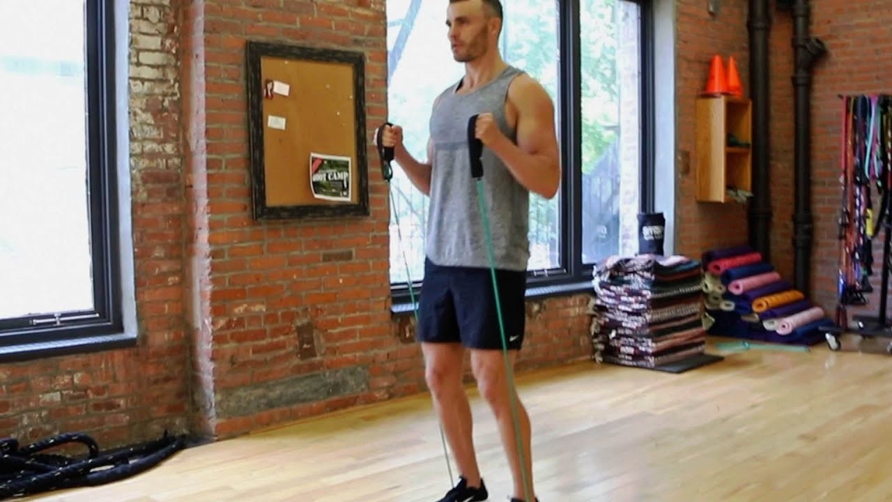 Resistance Band Hammer Curl